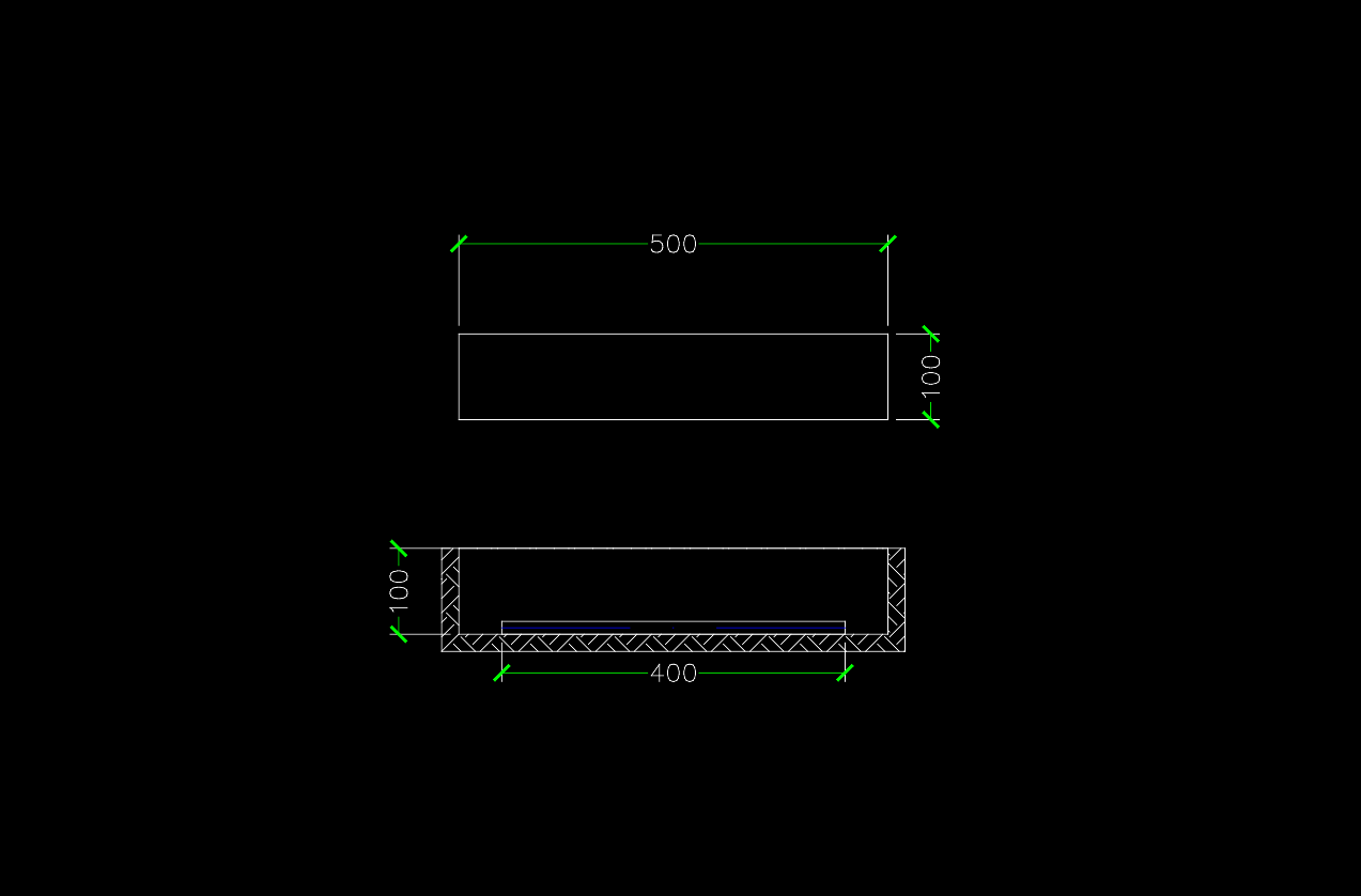ChatCAD Rohr im Baugraben Zeichnung